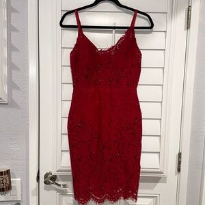 New Red Lace Dress